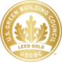 US Green Building Council Gold LEED award logo